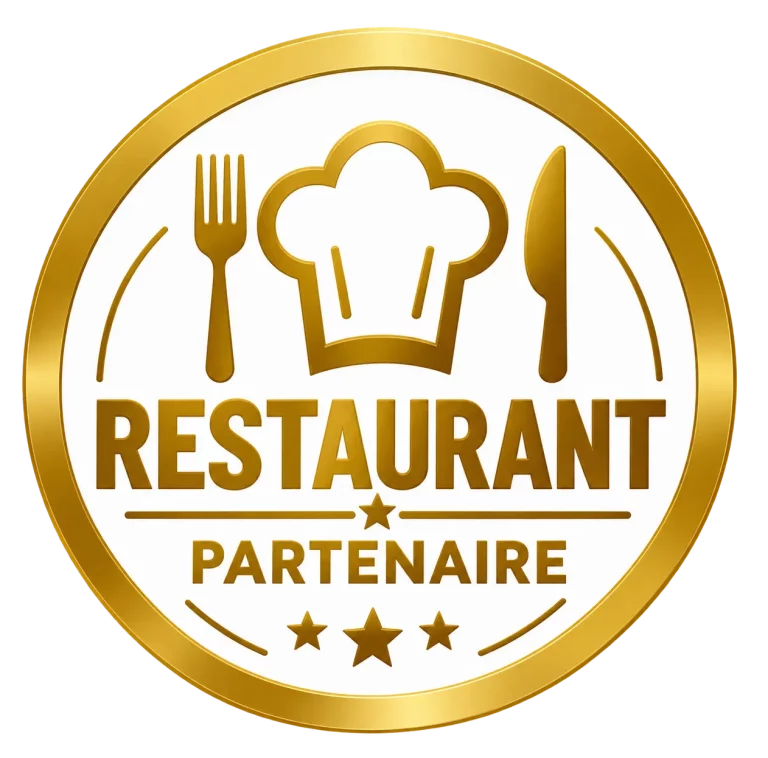 Badge doré Restaurant Partenaire